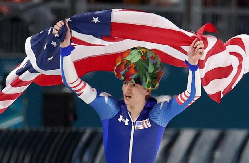 Jordan Stolz Breaks Olympic Record to Claim Second Gold Medal in Speedskating