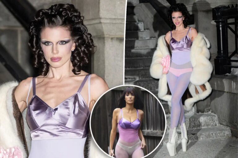 Julia Fox and Bianca Censori Rock the Same Lingerie Style Three Months Apart