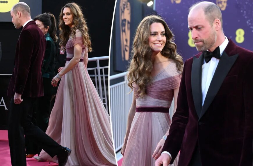 Kate Middleton Rediscovers Her Beautiful Blush Gucci Gown at the 2026 BAFTA Awards