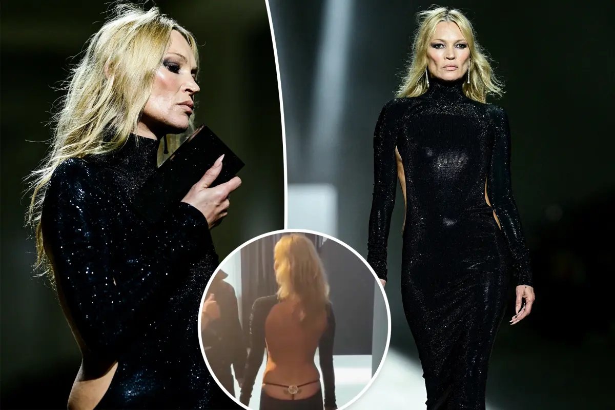 Kate Moss Makes a Stylish Comeback on the Gucci Runway After 30 Years in a Chic Peekaboo Gown