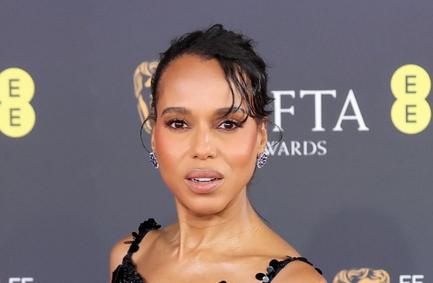 Kerry Washington Shines in Elegant Apron Gown with Sequin Straps at the 2026 BAFTAs