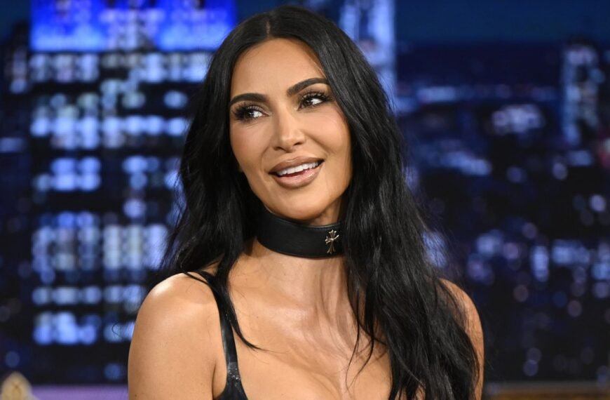 Kim Kardashian Shows Off a Chic Blonde Lob and Stylish Minidress