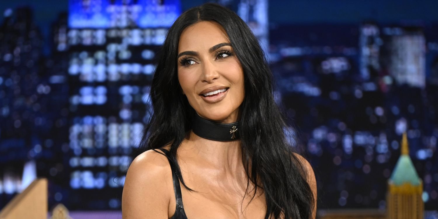 Kim Kardashian Shows Off a Chic Blonde Lob and Stylish Minidress