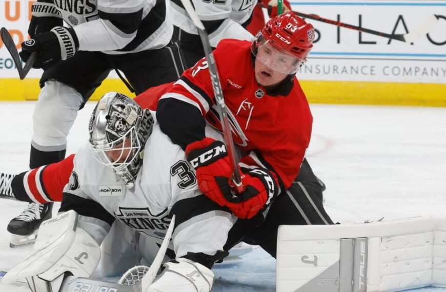 Kings Make Strong Third-Period Push but Fall to Hurricanes in Overtime