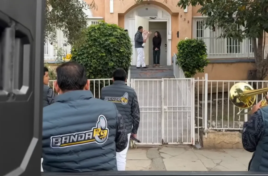 LAPD Officers Join Band to Surprise Sleeping Girlfriend with a Serenade