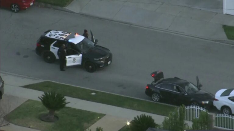 LAPD Pursues Suspect Following Shooting Incident in San Fernando Valley