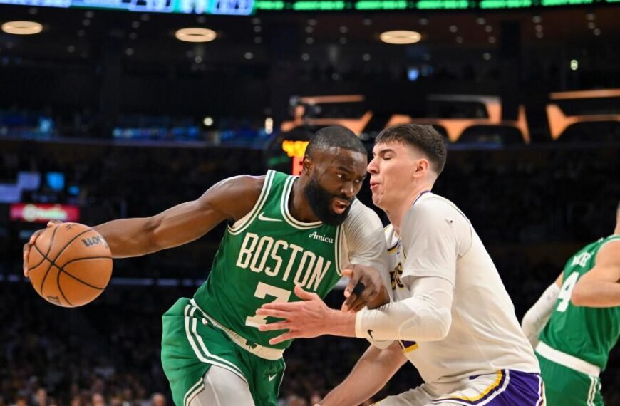 Lakers Take a Loss to Celtics in Rivalry Match with Pat Riley in Attendance