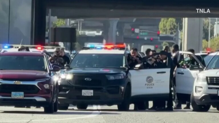 Murder Suspect Chase Leads to 405 Freeway Off-Ramp Closure in Hawthorne