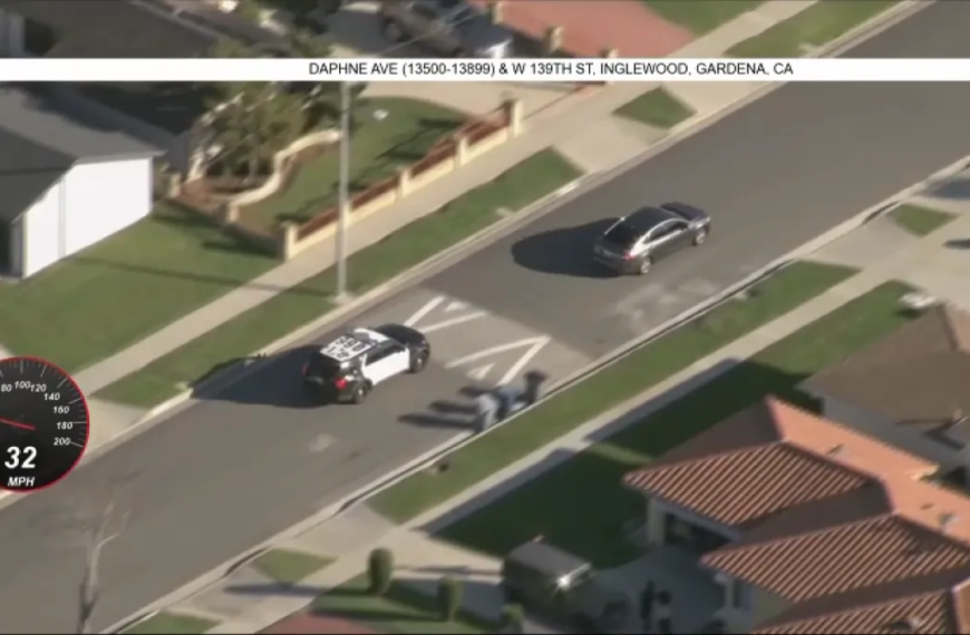 Police Pursue Suspected Shooter in Hawthorne