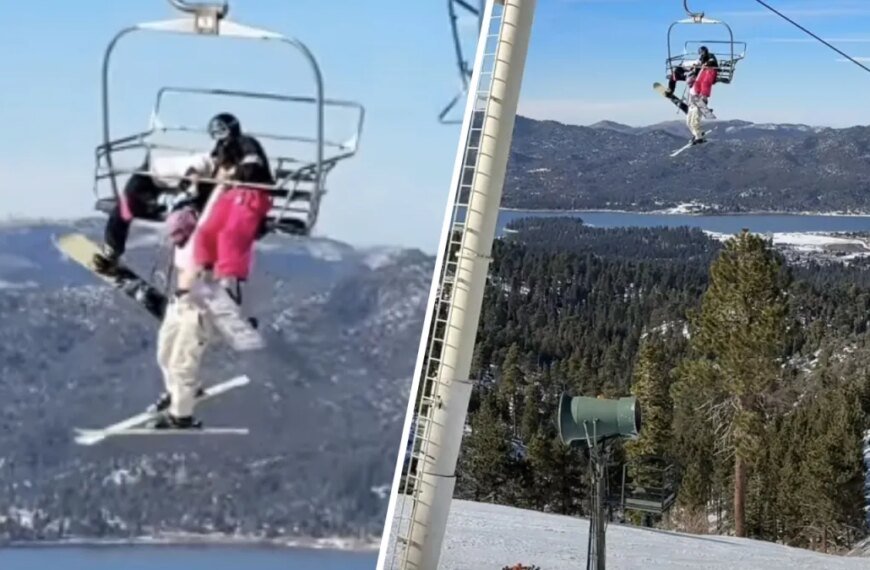 Skier Hangs from Lift in Big Bear: A Look at the Nerve-Wracking Situation