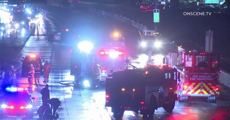 Two Lives Lost in Rollover Crash on the 405 in Westchester as Rain Returns to the Southland