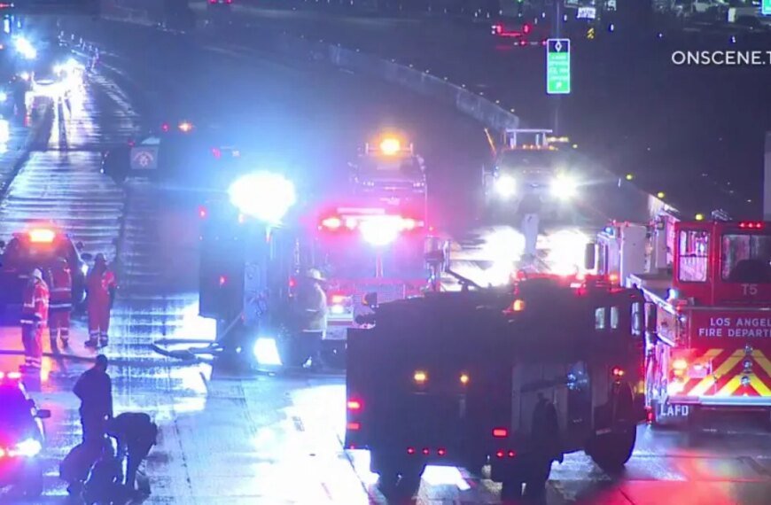 Two Lives Lost in Rollover Crash on the 405 in Westchester as Rain Returns to the Southland