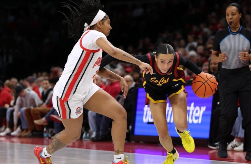 USC Falls to No. 10 Ohio State in Fourth Quarter Despite Jazzy Davidson’s 32 Points