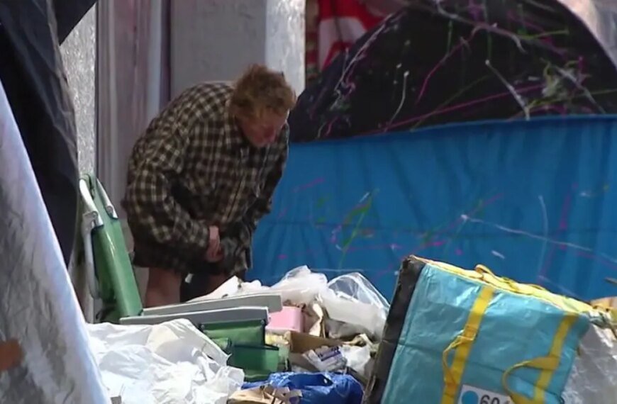 Westwood Intersection Sees Ongoing Encampment Despite City Cleanup Efforts