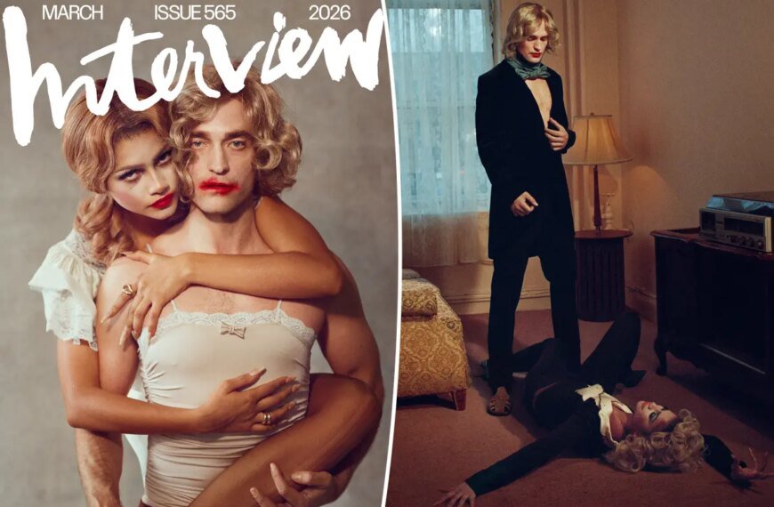 Zendaya and Robert Pattinson Share a Fun Moment in Interview Magazine Photoshoot