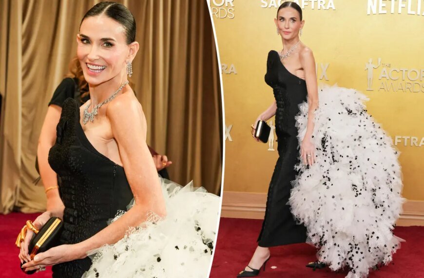 Demi Moore Stuns on the Red Carpet at the 2026 SAG Awards