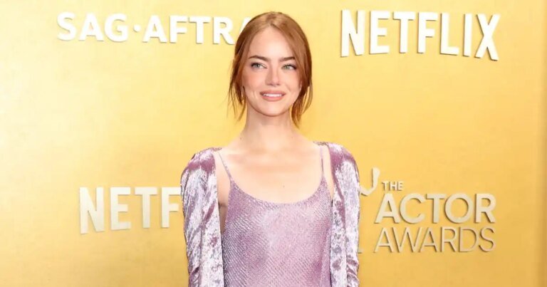 Emma Stone's Cardigan Choice at the 2026 Actor Awards Sparks Mixed Reactions