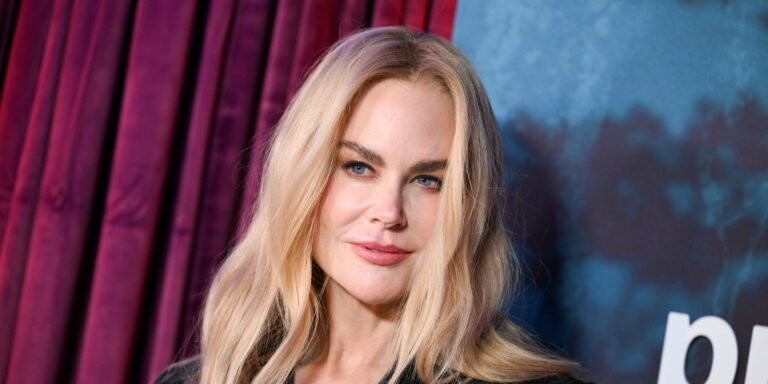 Nicole Kidman Goes Gothic with a Unique Shredded Ribbon Mesh Skirt