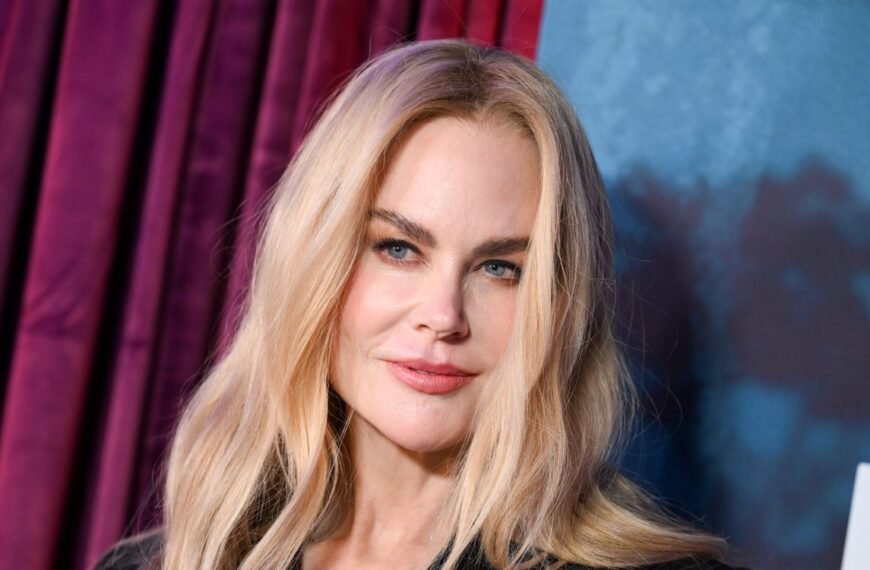 Nicole Kidman Goes Gothic with a Unique Shredded Ribbon Mesh Skirt