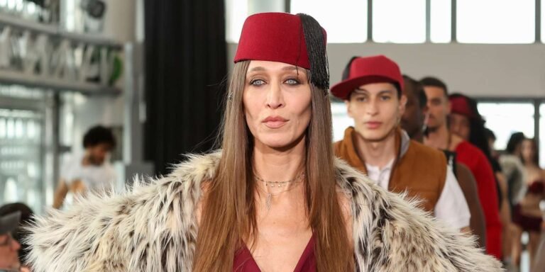 Alana Hadid Dazzles in Sheer Red Silk at Paris Fashion Week, Celebrating Body Positivity