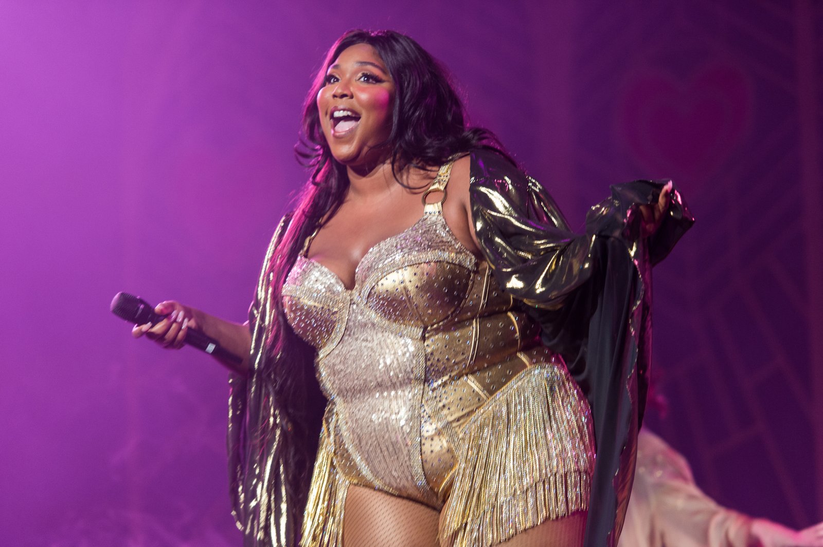 Lizzo performing