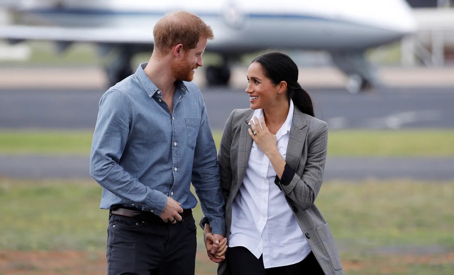 Prince Harry and Meghan Markle on October 17, 2018.