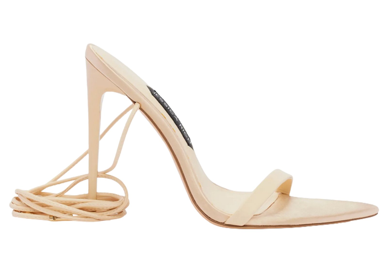 Jessica Rich high-heeled sandal in a nude color.