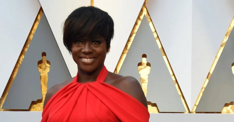 Viola Davis Shares Her Secret to Extra Height at the 2017 Oscars: Platform Sneakers Under Her Dress