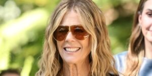 Rita Wilson Adds a Flirty Touch to Boho Chic with Her Keyhole Cutout Dress