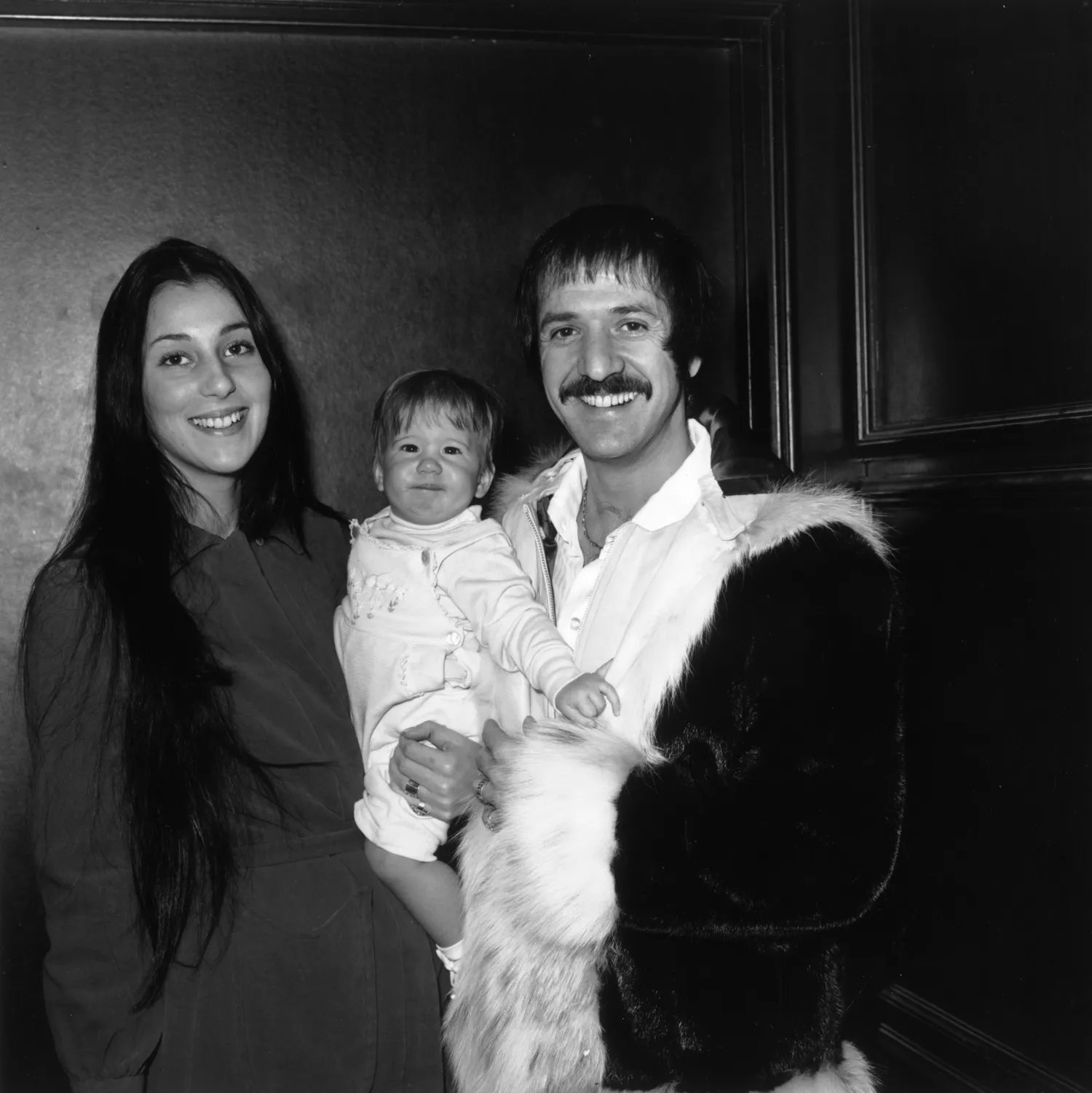 Sonny and Cher with their son Chaz in 1970.