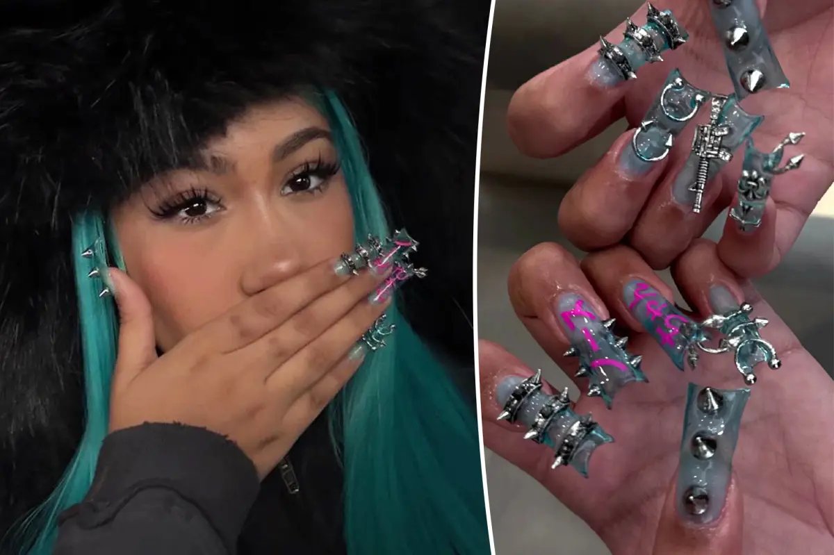 North West, 12, Shows Off Bold New Manicure with Spikes and Piercings After Facing Criticism