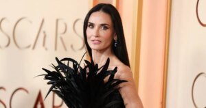 Demi Moore Wows in Stunning Feathered Dress at the 2026 Oscars Red Carpet