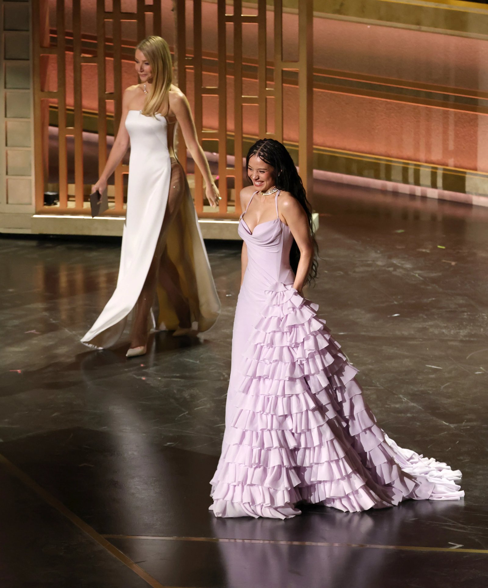 Gwyneth Paltrow and Chase Infiniti onstage at the 98th Oscars.