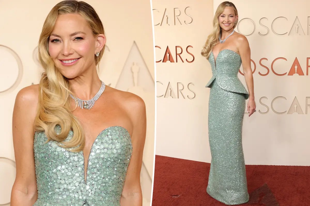 Kate Hudson Showcases $35 Million Jewelry and 'Diamond Dust' Manicure at the 2026 Oscars