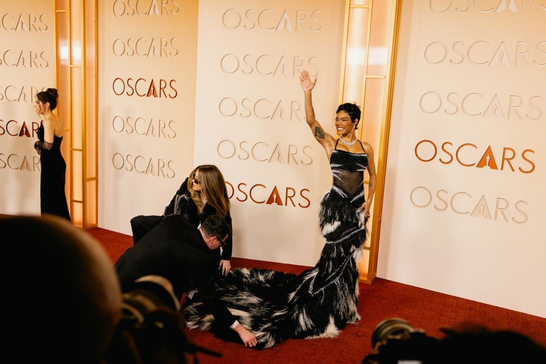 Attendees on the red carpet at the Academy Awards in Los Angeles, on March 15, 2026.