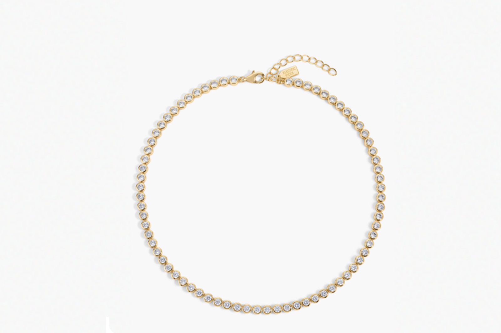 Electric Picks Jewel Bezel Tennis Necklace