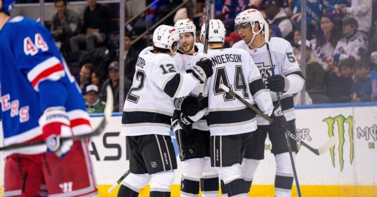 Alex Laferriere Shines with Key Three-Point Performance in Kings' Victory Against Rangers
