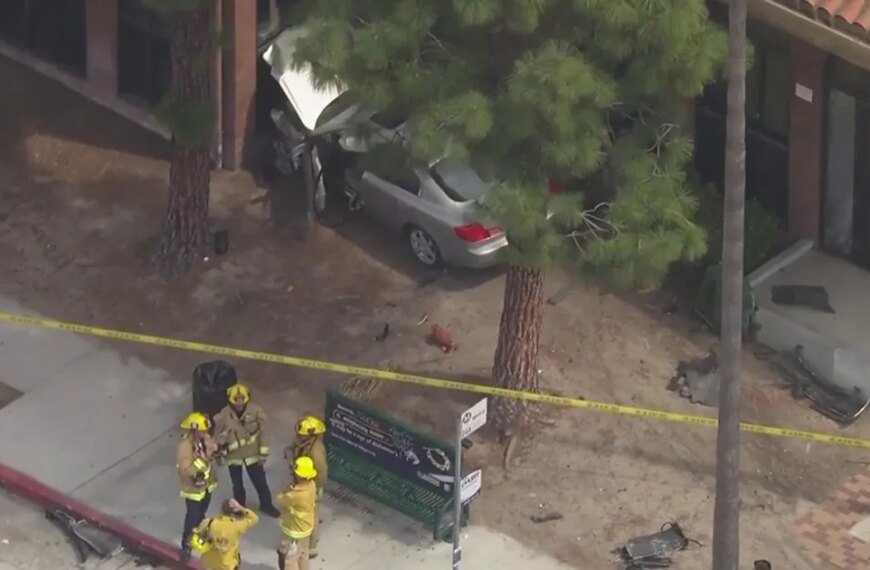 Car Crashes into Wilmington Branch Library After Two-Vehicle Accident