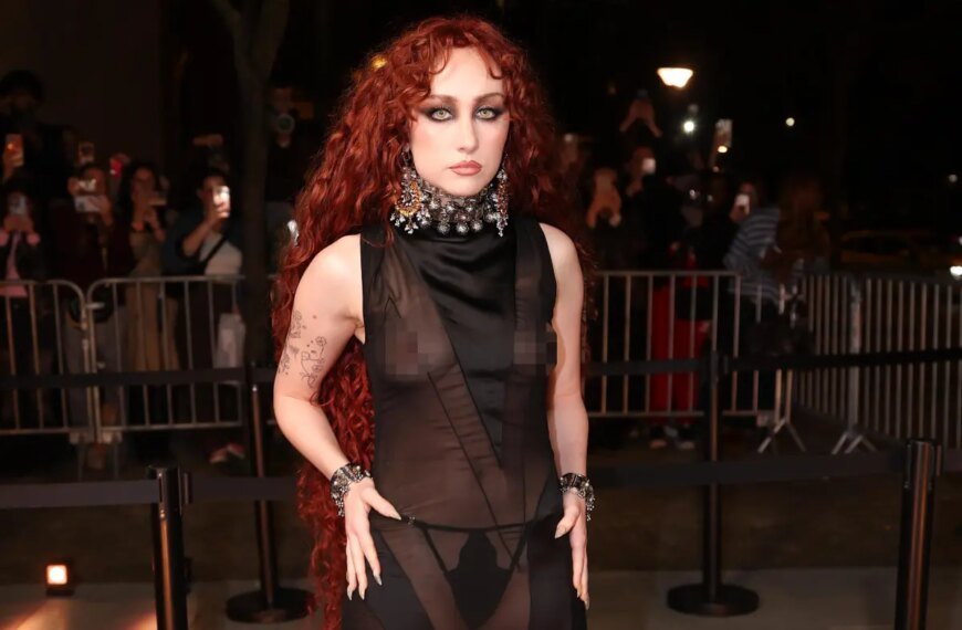 Chappell Roan Stuns in a Sheer Dress and Thong at Paris Fashion Week
