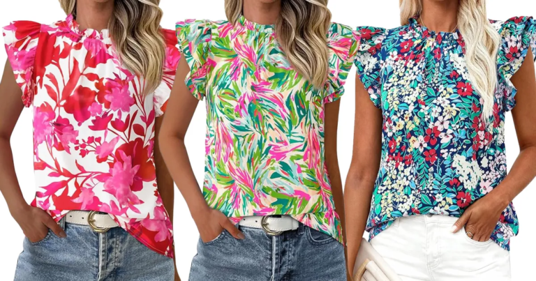 Check Out These Affordable Lilly Pulitzer-Style Spring Blouses on Amazon Starting at Just $10