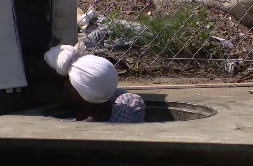 City Teams Respond to Woman Living in Storm Drain in Los Angeles
