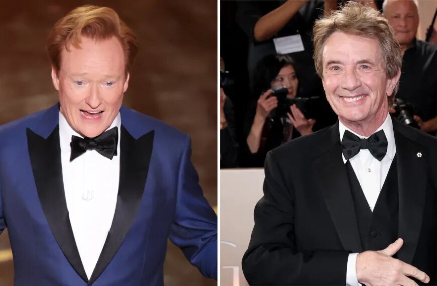 Conan O'Brien Bids Farewell as Oscars Host, Pays Tribute to Martin Short After His Loss