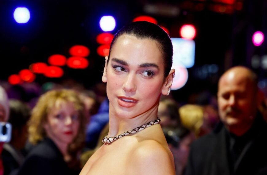 Dua Lipa Dazzles in a Corseted Little Black Dress with a Surprising Sculptural Twist at the BRIT Awards After-Party