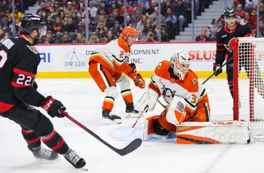 Ducks Struggle to Find the Net in Loss to Senators