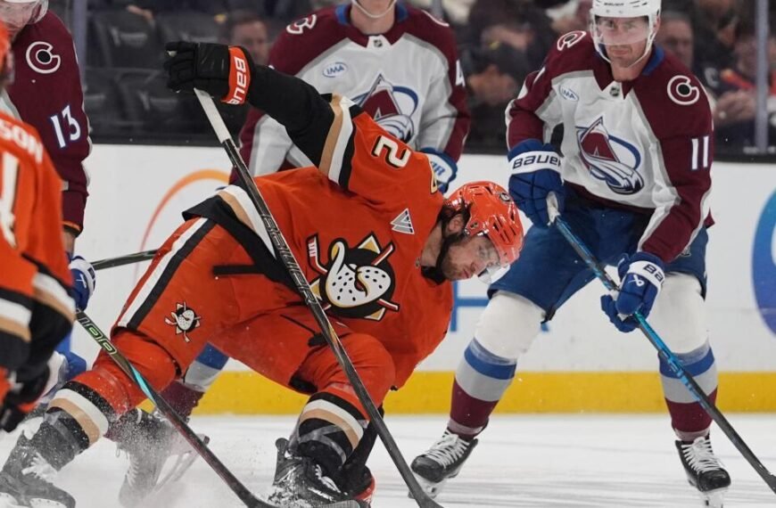 Ducks’ Winning Streak Comes to an End Against the Avalanche