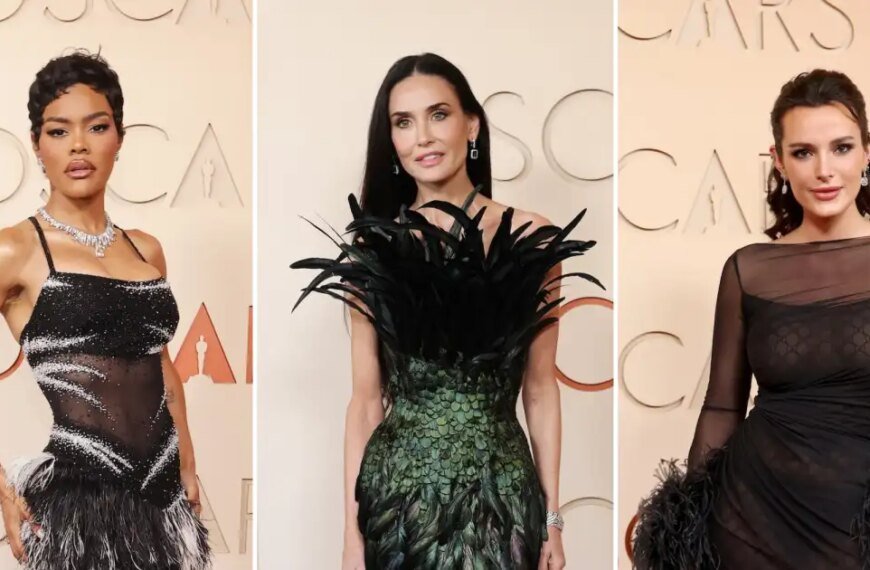 Feathered Gowns and Emerald Dresses Shine at the 2026 Oscars
