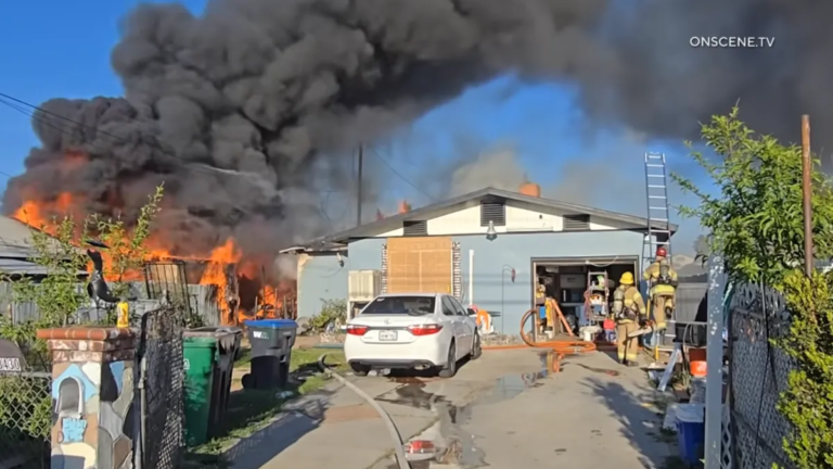Fire in Moreno Valley Destroys Four Homes, Injures Firefighter