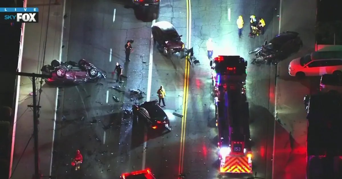 Four People Hurt in Serious Five-Car Accident in Covina