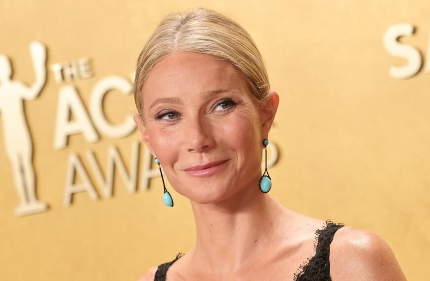 Gwyneth Paltrow Ditches Makeup and Cooks in Stylish Black Hot Pants Over the Weekend