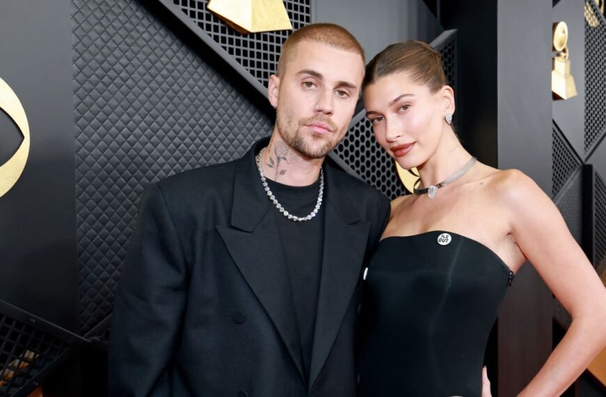 Hailey Bieber Stuns in a Unique Egg Carton Top for Justin's 32nd Birthday Celebration